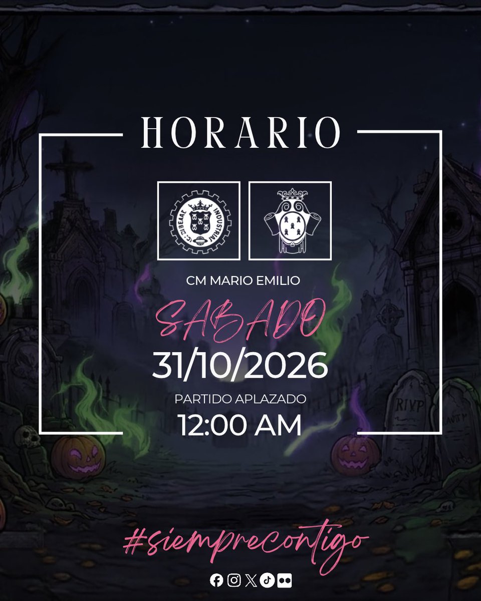 CDPearanda's tweet photo. 🎃💜 ¡HALLOWEEN MORADO! 👻

📅 Sábado, 31 de octubre
🏟️ CM Mario Emilio
⚠️ Partido del Cadete: APLAZADO.

¡La Familia Morada también vive un fin de semana de miedo! 🧟‍♂️⚽

#CDPeñaranda #SiempreContigo https://t.co/vmdnApSIDO