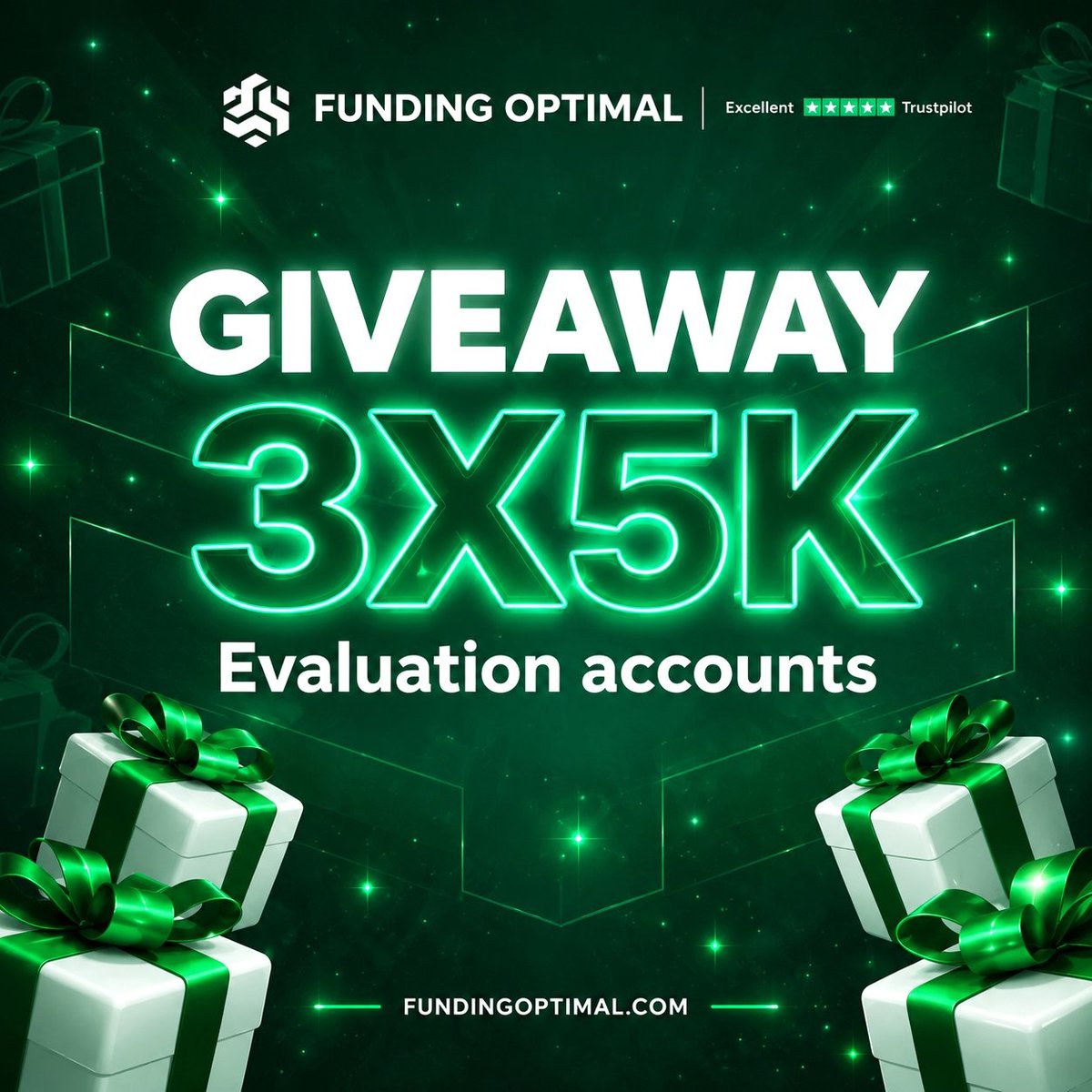 apexXtrades's tweet photo. 🎁GIVEAWAY ALERT💚
 3× $5K Evaluation Accounts with FundingOptimal🏆

How to enter:
✅Follow @apexXtrades, @FundingOptimal &amp; @manishyv_22
📸Follow Instagram: https://t.co/wBE0n667P7
▶️Subscribe: https://t.co/7xJ9WrdWGE
❤️Like, rt, tag 3 trader

🏆 3 winners will be selected soon https://t.co/x0LkS7qMtz