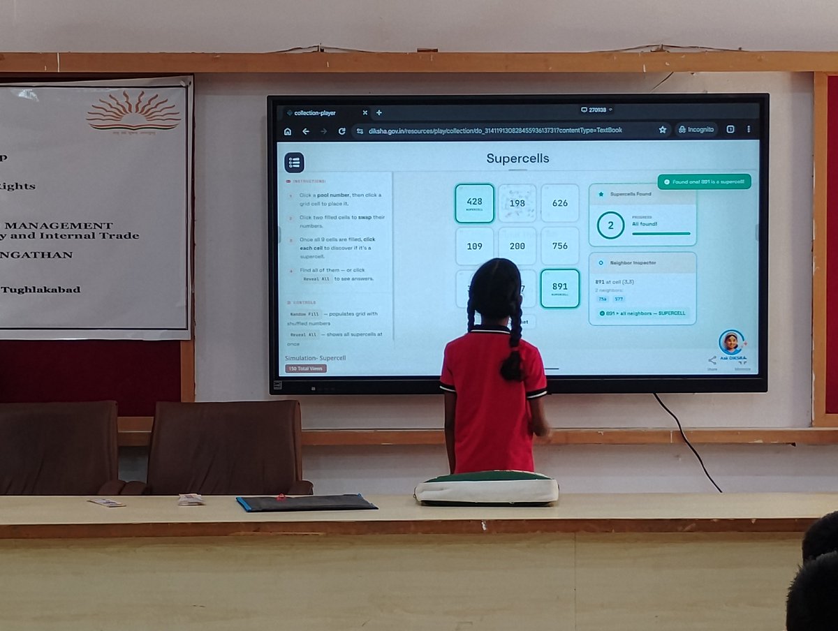 ncert's tweet photo. 𝐃𝐈𝐊𝐒𝐇𝐀 𝐕𝐢𝐫𝐭𝐮𝐚𝐥 𝐋𝐚𝐛𝐬 𝐎𝐫𝐢𝐞𝐧𝐭𝐚𝐭𝐢𝐨𝐧 𝐒𝐞𝐬𝐬𝐢𝐨𝐧

Central Institute of Educational Technology (CIET), NCERT and PM SHRI Kendriya Vidyalaya, AFS, Tughlakabad hosted an engaging and interactive 𝐃𝐈𝐊𝐒𝐇𝐀 𝐕𝐢𝐫𝐭𝐮𝐚𝐥 𝐋𝐚𝐛𝐬 Orientation Session for Grade 6 & 7 introducing students to the exciting world of digital labs, practical, and experiential learning.

𝐊𝐞𝐲 𝐇𝐢𝐠𝐡𝐥𝐢𝐠𝐡𝐭𝐬 𝐨𝐟 𝐭𝐡𝐞 𝐒𝐞𝐬𝐬𝐢𝐨𝐧:
- Virtual Lab Demonstrations
- Hands-on Simulation Activities
- Interactive Lab-based Activities
- Engaging Quiz Session
- Hands-on & Experiential Learning

The session encouraged students to explore, experiment, and learn beyond the classroom using DIKSHA Virtual Labs.

Learn • Explore • Experiment with DIKSHA Virtual Labs!

#NCERT #VirtualLabs #DIKSHA #DigitalEducation