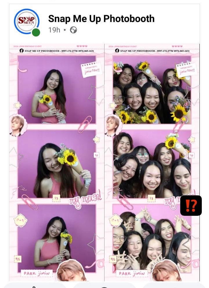 KMREPORTS's tweet photo. It’s bizarre how insecure taekookers are, targeting exhibitions celebrating Jimin and Jungkook and pushing their made-up ship theories to ruin Jimin’s birthday celebrations, which have absolutely nothing to do with them 

📌 https://t.co/H1bzBBKx9j one participant in the polaroid https://t.co/ikItxiIhgF