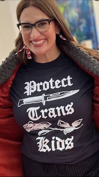 GoldenGopherFan's tweet photo. Vote for Michelle Tafoya Minnesota versus this sick woman. https://t.co/7kEt0UkjdM