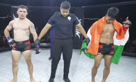 _VarunSharma1_'s tweet photo. @bruceizloose @TrevTheBeast10 Exact thought this US marine had before coming to India and getting his ass whooped in a sport that is almost non existent in India. https://t.co/BPniBu0AfD