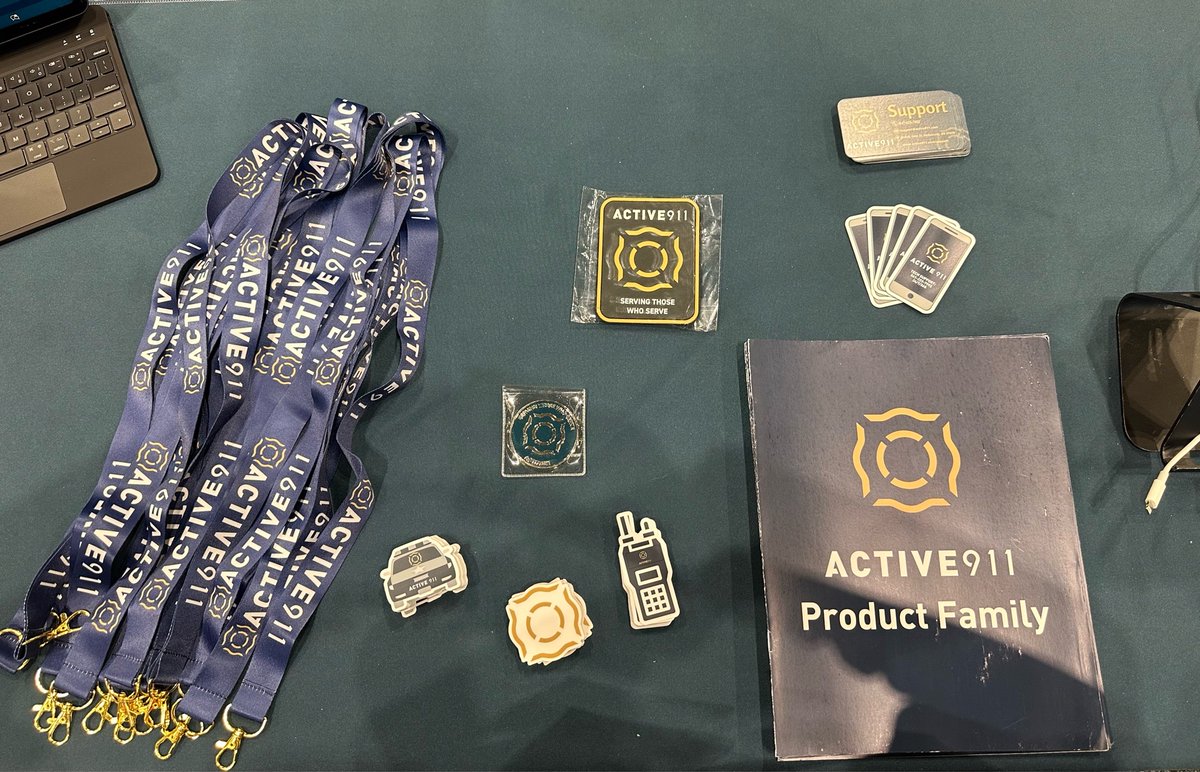 Active911's tweet photo. Last day of IACP! Booth 2773 is open until the show closes. Come see us, we've still got patches and coins to trade.

#IACP2026 #PublicSafety #Active911 #LawEnforcement https://t.co/31jDV7Erpf