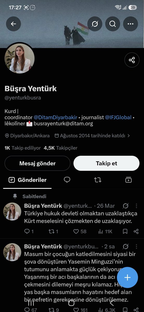 karatigin18's tweet photo. @yenturkbusra yine bir kürt vakası şaşırmıyorum artık. https://t.co/k3QJ5CdMTl