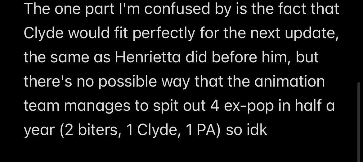 GoosesBerries's tweet photo. Everyone talking about Clyde-Pop again so here's my thoughts https://t.co/J9nWlXSnMp