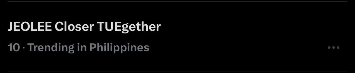 official_jeolee's tweet photo. [UPDATE]

WE'RE TRENDING NATIONWIDE!

We have a question for you!

As we grow closer, what song plays in your mind whenever you hear JeoLee?

Reply your answer below with our tags.

JEOLEE Closer TUEgether
#JeoLee #JEO #GEHLEE https://t.co/S3HFbQwoDh