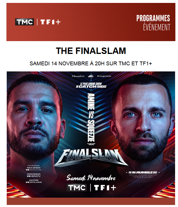 medias57's tweet photo. Samedi 14 Novembre 2026 à 20h00 sur TMC : "INÉDIT - #TheFinalslam" !
#Squeezie @SqueezieTV https://t.co/4jPNMg4F8C
