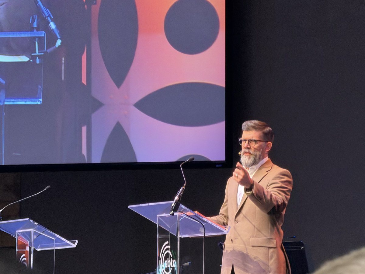 RichardsJim's tweet photo. The second day of @_SBTC Annual Meeting!  @jrvassar preaching the Word! A group of churches that is biblically based! https://t.co/ZE77h6xwny