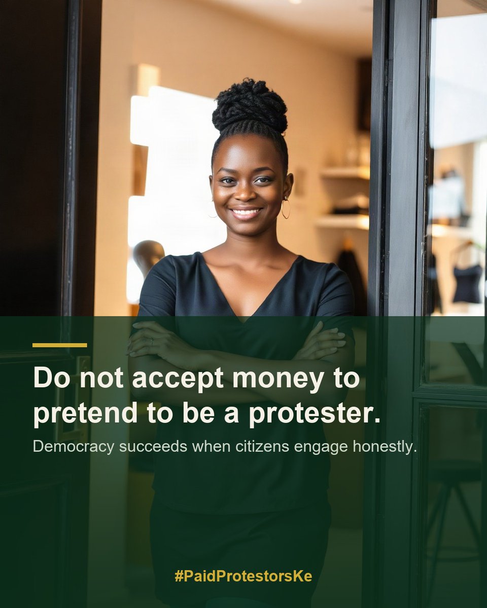 kamau_baraka's tweet photo. If a protest has a clear purpose, let its organisers explain it. Nobody should have to endure a Public Nuisance without understanding the demands being made. #PaidProtestorsKe https://t.co/WnTE4Lrek8