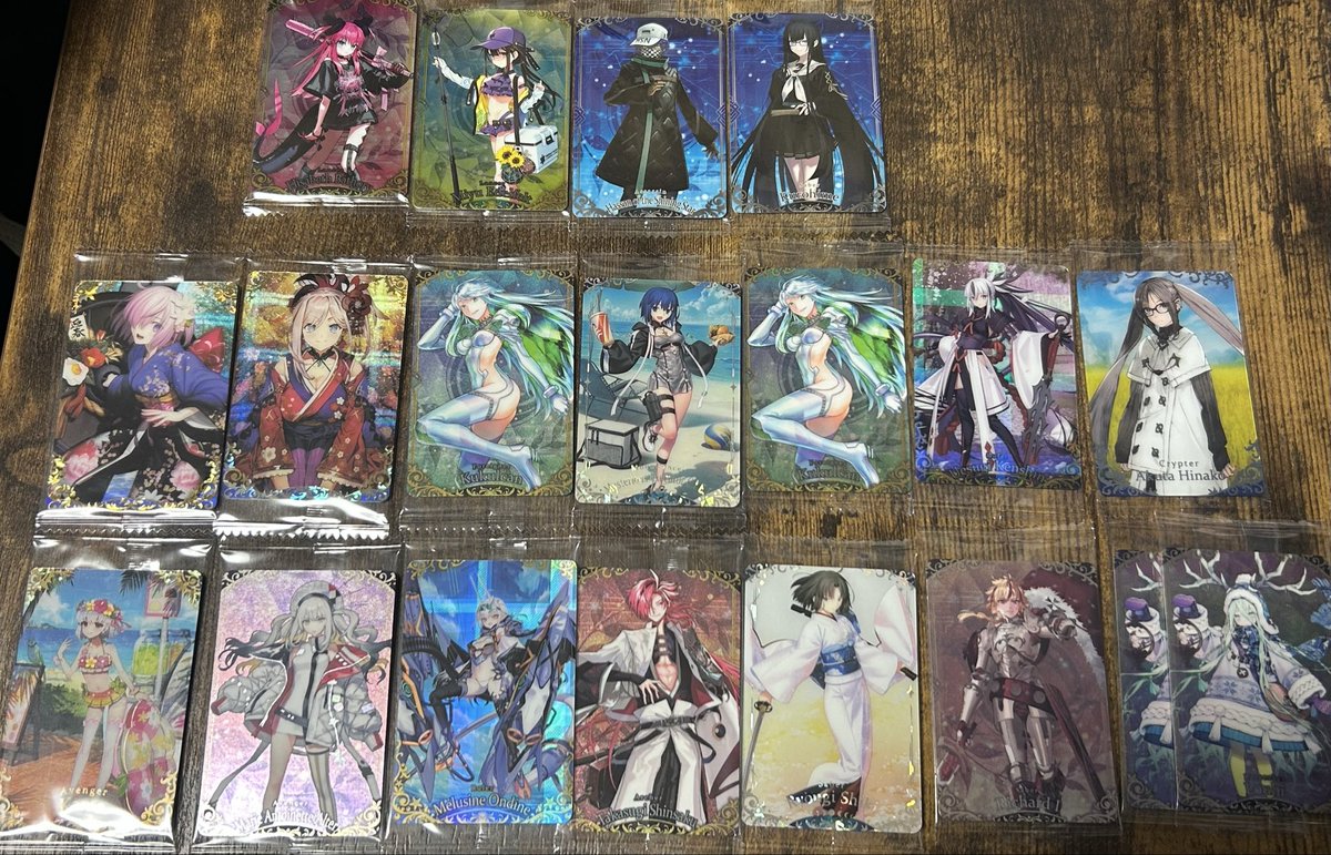 gknbk1's tweet photo. 【交換】FGOウエハース

譲:画像①〜③

求:画像④

郵送での対応となります。
内容によっては複数枚での対応も可能です。

検索からでもお気軽にお声掛けください。 https://t.co/X8M2NMicgh