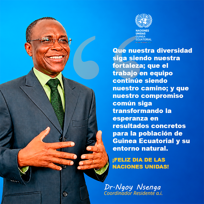 ONUGuineaEcua's tweet photo. #DiaDeLasNacionesUnidas #UNDay #GuineaEcuatorial #Agenda2030 #Agenda2035 #ODS #NacionesUnidas https://t.co/p3oeAttCXv