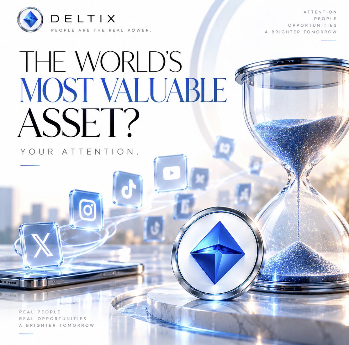 Deltix_Official's tweet photo. 🚨 THE WORLD’S BIGGEST COMPANIES ARE FIGHTING FOR SOMETHING YOU GIVE AWAY EVERY DAY. ◆

YOUR ATTENTION.

💰 Companies spend billions trying to keep you looking at a screen.

Every notification.

Every advertisement.

Every recommendation.

Every minute you spend scrolling.

YOUR ATTENTION HAS BECOME ONE OF THE MOST VALUABLE ASSETS IN THE DIGITAL ECONOMY.

🔥 BUT HERE’S THE QUESTION NOBODY SEEMS TO ASK.

Why should the companies operating digital platforms be the only ones benefiting from the communities that make those platforms valuable?

Think about it.

A social platform without people is just software.

A marketplace without buyers and sellers is just an empty website.

A gaming platform without players is just code.

THE REAL POWER HAS ALWAYS BEEN THE PEOPLE.

💎 AND THAT’S SOMETHING WE WANT DELTIX TO RECOGNIZE.

We don’t want people opening Deltix simply to stare at a balance.

We want people participating.

Connecting.

Creating opportunities.

Helping communities grow.

And eventually exploring more ways to contribute to the ecosystem.

🚨 IMAGINE IF THE NEXT GENERATION OF DIGITAL PLATFORMS COMPETED TO GIVE PEOPLE MORE VALUE — INSTEAD OF JUST TAKING MORE OF THEIR ATTENTION.

That’s a direction worth building toward.

BECAUSE THE FUTURE OF TECHNOLOGY SHOULDN’T ONLY BE ABOUT HOW MUCH COMPANIES CAN EARN FROM PEOPLE.

IT SHOULD ALSO BE ABOUT HOW MUCH VALUE THEY CAN CREATE FOR PEOPLE.

🔥 AND HERE’S A QUESTION THAT COULD START AN INTERESTING DEBATE.

IF YOUR ATTENTION HELPS MAKE A PLATFORM VALUABLE, SHOULD YOU SHARE IN THAT VALUE?

👇 YES OR NO?

DELTIX ◆ PEOPLE ARE THE REAL POWER.

#Deltix #DLTX #Crypto #Web3 #DigitalEconomy #Blockchain #블록체인 #암호화폐 #区块链 #加密货币 #TienMaHoa #KriptoIndonesia #KriptoMalaysia #คริปโต