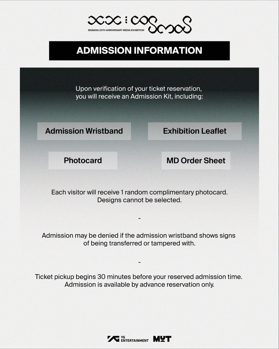 cosmos_exh's tweet photo. MAIN EXHIBITION | COSMOS
BIGBANG 20TH ANNIVERSARY MEDIA EXHIBITION IN HONG KONG

[EXHIBITION INFORMATION]
DATE: 2026.11.18 (WED) - 2026.12.27 (SUN)
LOCATION: Festival Walk, Level MTR, Shop-02A

*Please refer to the image for detailed operation information.

#BB20 #BIGBANG #COSMOS
#COSMOS_IN_HONGKONG
#BIGBANG_20TH_ANNIVERSARY
#BIGBANG_20TH_EXHIBITION