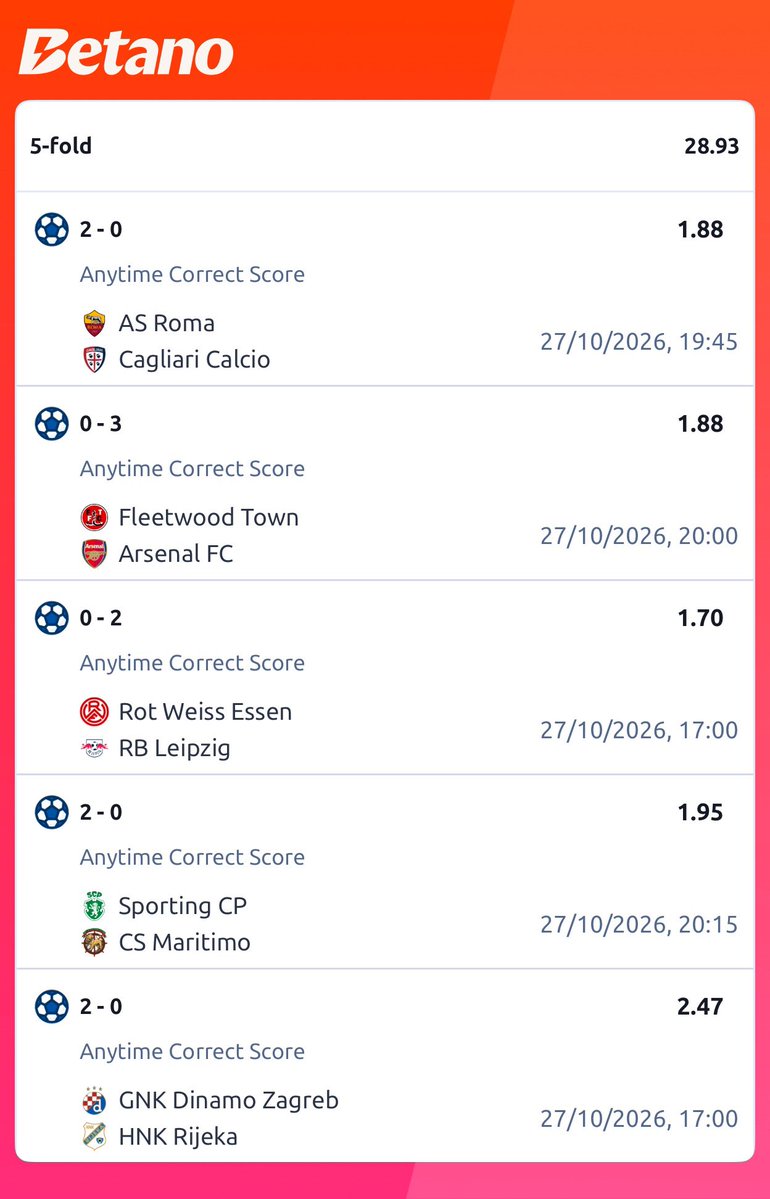 Analyst_365's tweet photo. Anytime correct score  - S4HEKJAY

70  Odds  : Sweet correct score option🔥

Link to register : https://t.co/gtqTrfRTJW

Promocode: BETANOWIN https://t.co/3vJgzODgXE