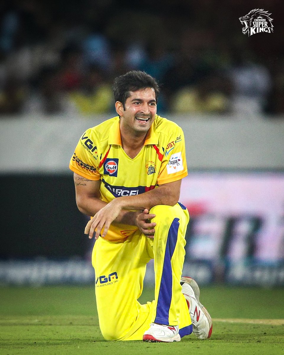 ChennaiIPL's tweet photo. Bowled clutch overs for us
Now, here to guide our bowlers! 🦁💪

#WhistlePodu https://t.co/BIFvdCNwXG