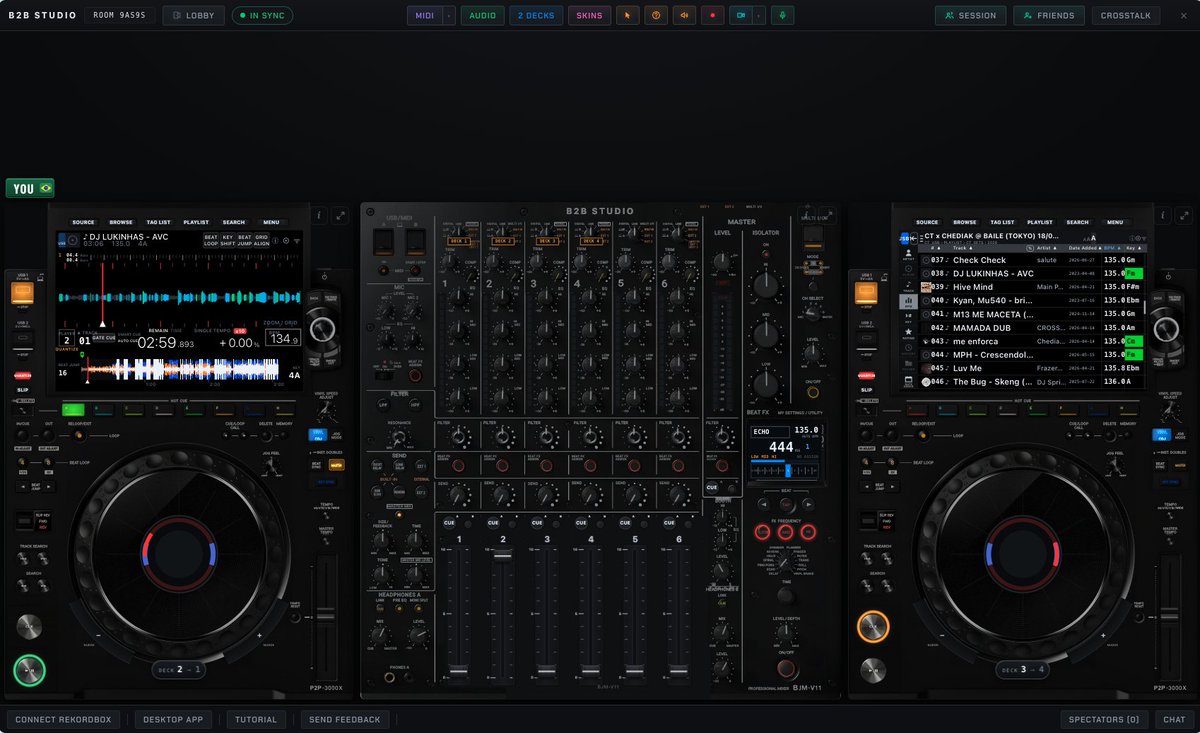 crosstalkkkk's tweet photo. mano ta de sacanagem e esse site que fizeram q eh um simulador de cdj que lê o seu pendrive nativamente e vc consegue tocar MULTIPLAYER com outras pessoas. pelo navegador !!!!!!!!!!!

https://t.co/0lKwVuwpnN https://t.co/nbQoZRSsOZ