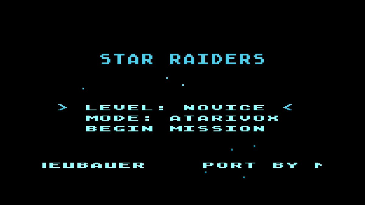 Philsan69's tweet photo. Star Raiders, the famous 1979 killer app for #Atari8bit computer,s has been ported to the #Atari7800 console. You can even play it using just the joystick and its two buttons, but it's also compatible with the keyboard controller. https://t.co/45LnSaAhWU #atari #IA https://t.co/6QEUk9vch4