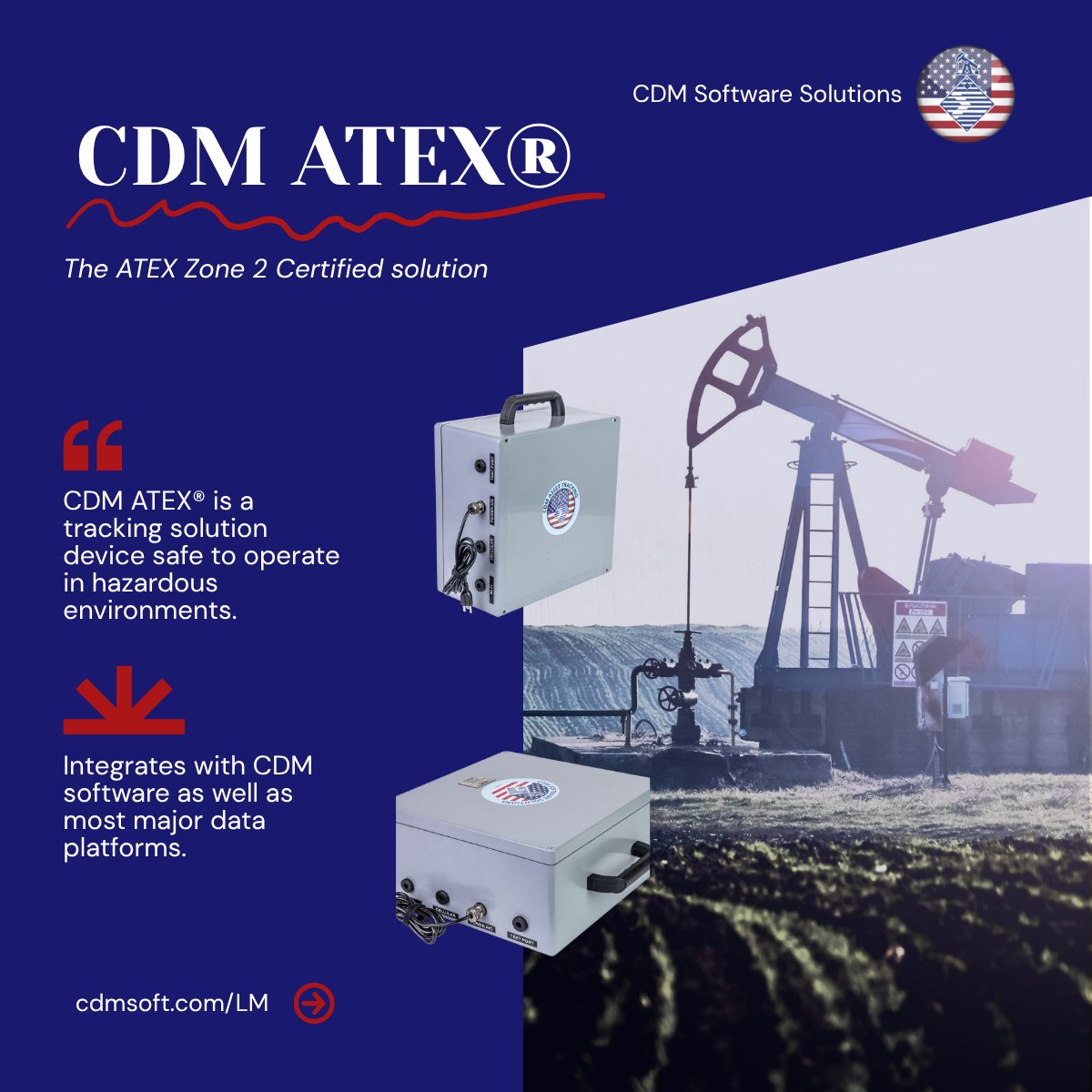 cdmdarrellortiz's tweet photo. CDM ATEX® is a safe and reliable solution and might just be the one for your #oilgas operation. Learn more on our website https://t.co/U0LALTasu3
#logistics #oilgas #atex https://t.co/qqIqyaptTS