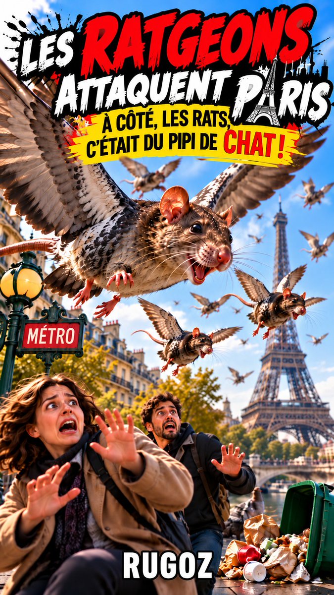 rigolo1505's tweet photo. @TBT9_W9 @Cyrilhanouna Le livre demain sur amazon : les ratgeons moitié rat moitié pigeons à coté le covid c'est du pipi..de chat https://t.co/E3SH0j5Lce