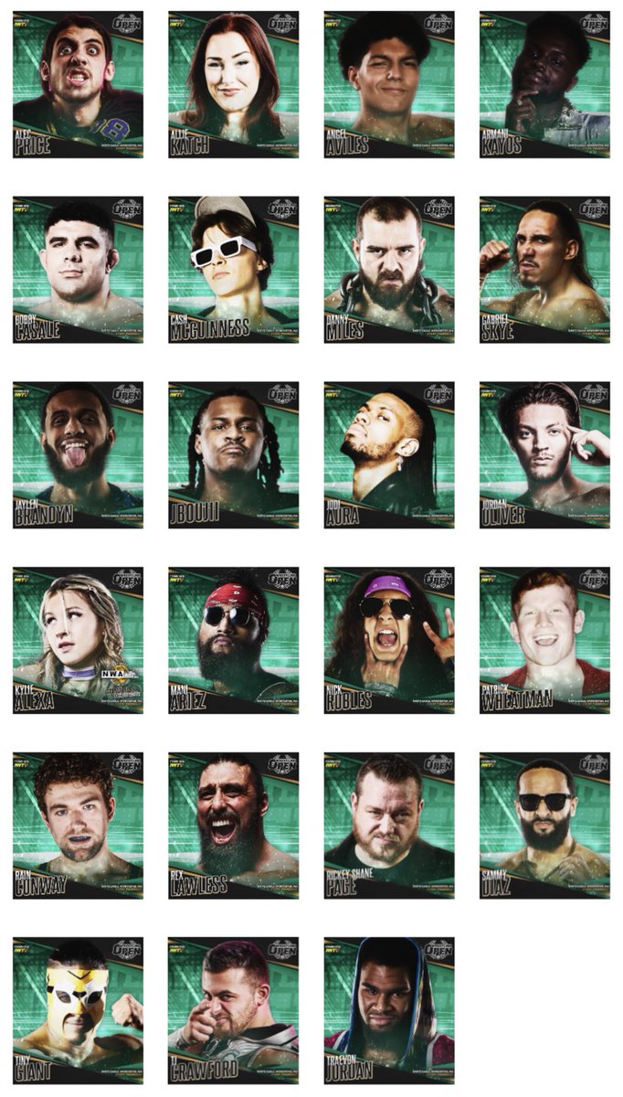 beyondwrestling's tweet photo. Full roster for @WrestlingOpen this Thursday, 10/29 celebrating one full year being back at White Eagle!

Tickets: https://t.co/IrwrJe2dJ0

Email beyondwrestling@gmail.com to sponsor a wrestler!

- @ThePrizeCityOG @TheJordanOIiver 🆚 @WavesandCurlstt
- @kyliealexxa 🆚 @AllieKATCH https://t.co/UR6hade3AX