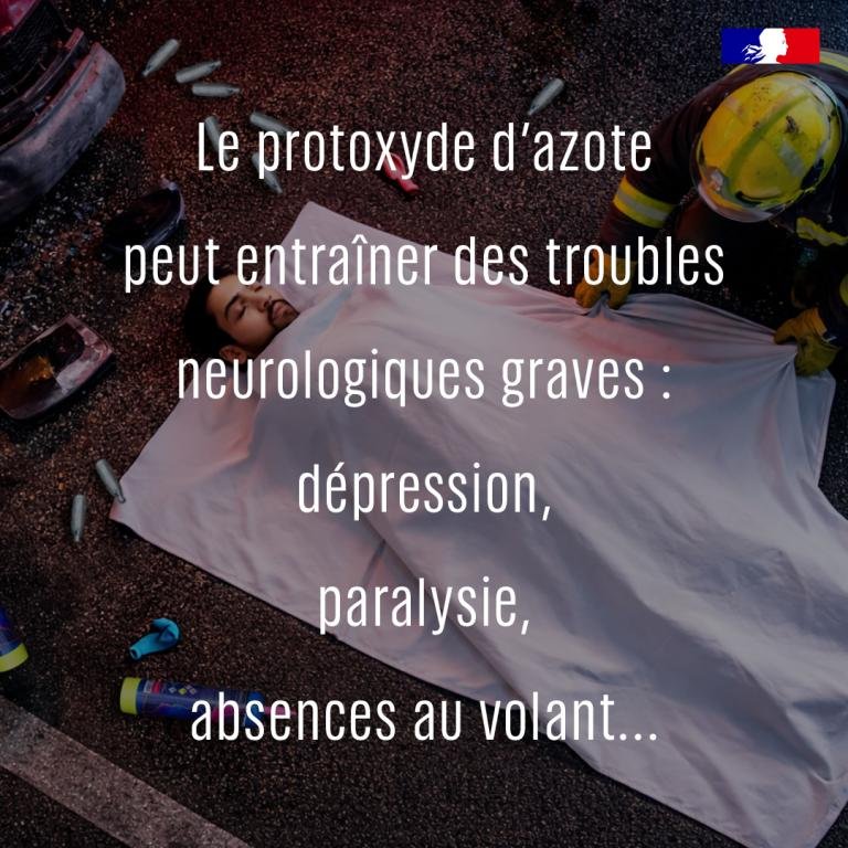 Prefet63's tweet photo. Troubles au volant, paralysie, pertes de contrôle… Avec le protoxyde d’azote, on passe vite du rire au drame.

L’usage détourné de ce gaz, inhalé avant ou pendant la conduite, est un danger mortel sur nos routes.

Plus d’informations : https://t.co/P0JWVxLHSo https://t.co/Xibhwg0kG0