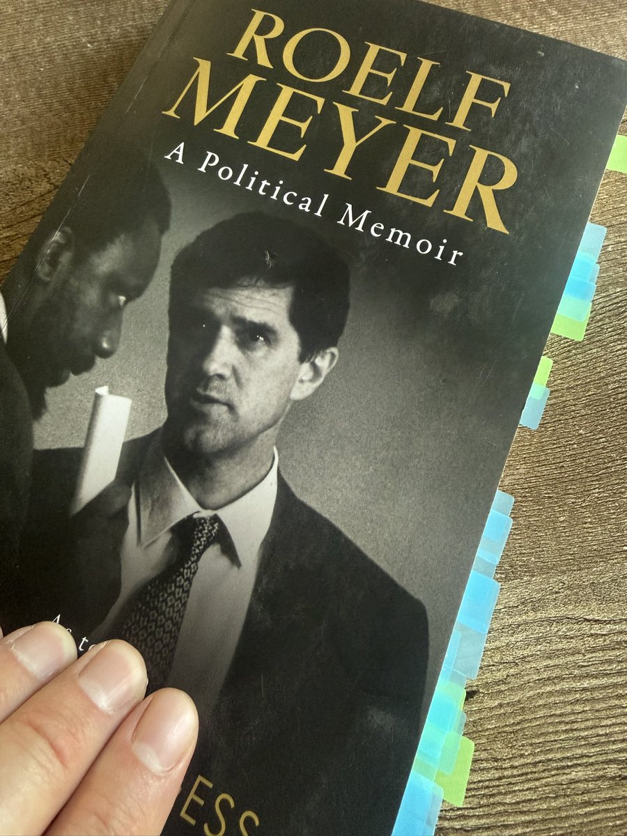 PieterDuToit's tweet photo. Roelf Meyer’s account of the transition is one of the very best I’ve read. The deadlocks, the violence, the crises, group rights, sunset clauses, constitutional democracy. An incredible achievement. https://t.co/4Qv7j45ys8