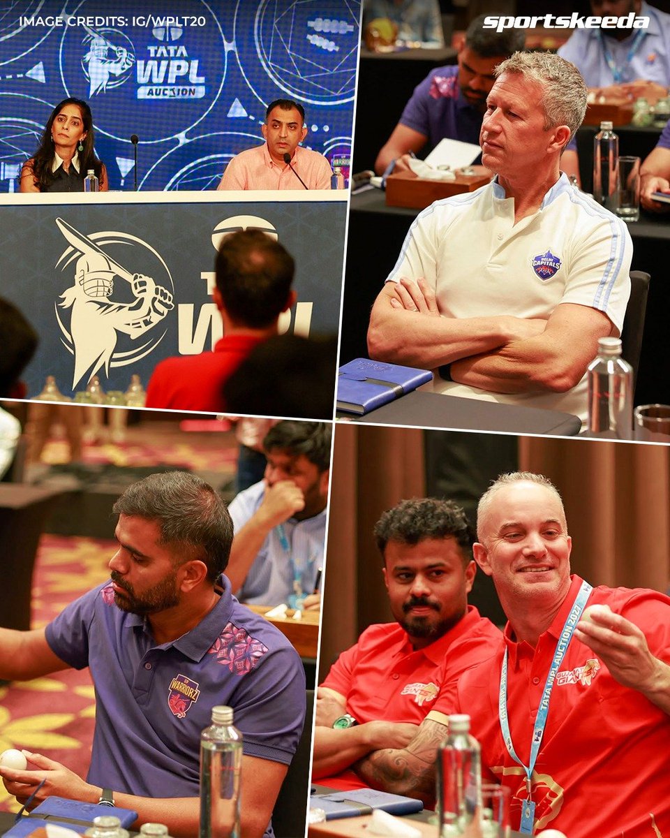 Sportskeeda's tweet photo. The WPL teams are gearing up for tomorrow’s auction! 🏏⏳

#Cricket #WPL #Sportskeeda https://t.co/apeWPYwwHX