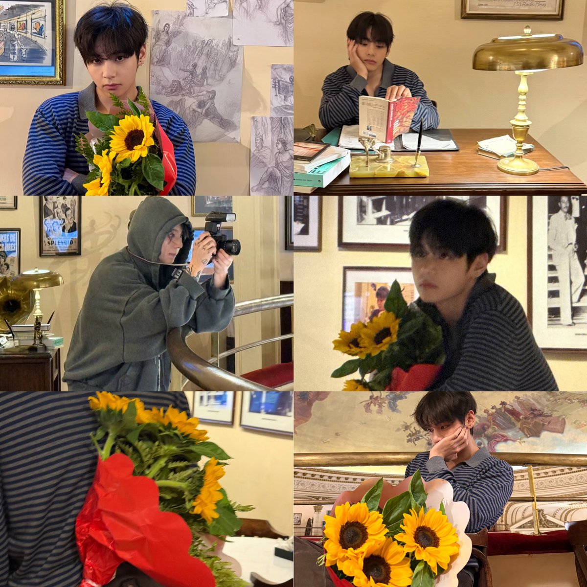 btsdaily77's tweet photo. Taehyung just posted the picture Jungkook snapped of him at a famous bookstore in Buenos Aires 🇦🇷💐 https://t.co/ySXePGcIEE