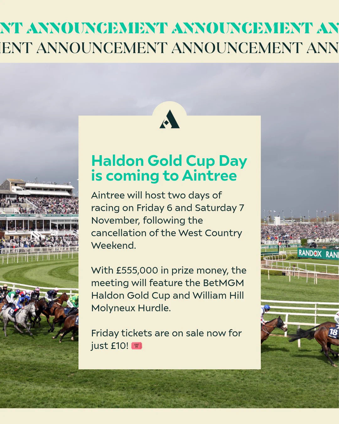 Aintree Racecourse on X: 