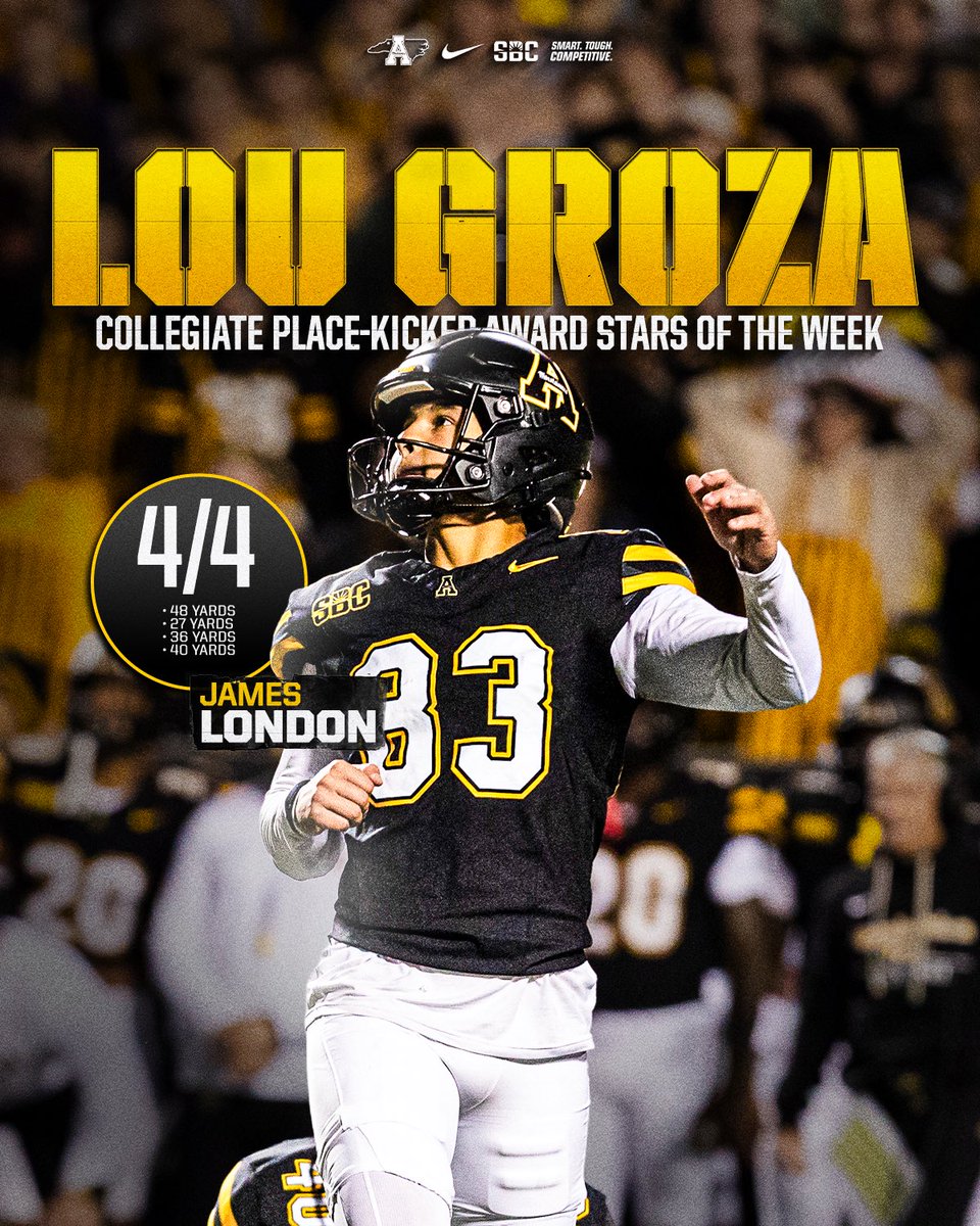 AppState_FB's tweet photo. OT. Game-winner. Star of the Week. Just another day at the office. 🫡

#GoApp https://t.co/br41bw5SHC