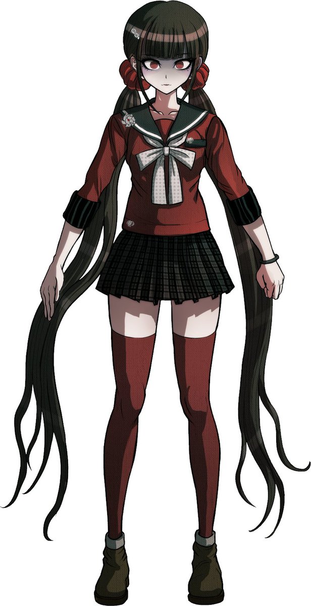 drtwtconfess's tweet photo. "It's funny that Peko is the only one out of the killer trio (Maki, Peko and Syo) who actually killed someone in game but is still the most friendly and mild mannered out of the 3" https://t.co/Q5YK9YZylh