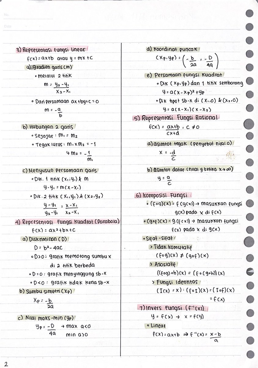 veeshaac's tweet photo. (Agak telat) but here’s my notes tentang Rangkuman rumus TKA Matematika Wajib SMA sesuai kisi-kisi PUSMENDIK 2026, semoga membantuu! https://t.co/DQ5AtmgtCN