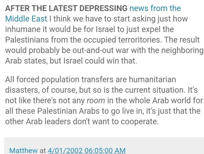 DavidSharp84's tweet photo. @dilanesper Once again I ask you, how is it acceptable for a prominent American liberal to support the ethnic cleansing of millions of people? https://t.co/gXwQ5m4Luf