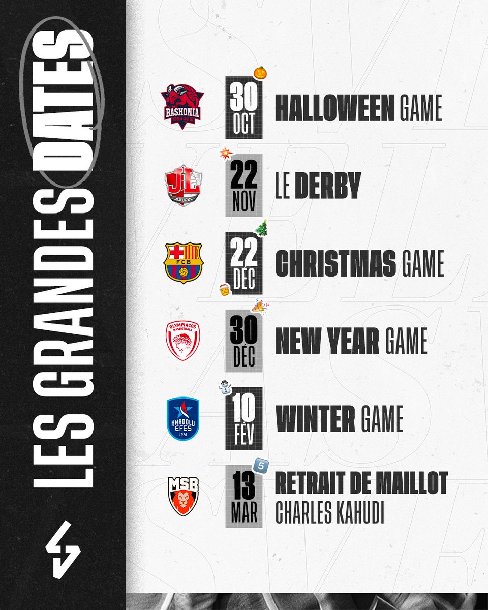 LDLCASVEL's tweet photo. Sortez vos agendas, c'est les grandes dates à retenir ! 📔

Tout se passe sur notre billetterie ⤵️
🎟️ https://t.co/wGvfqAx6bg https://t.co/b6c8IniV5F