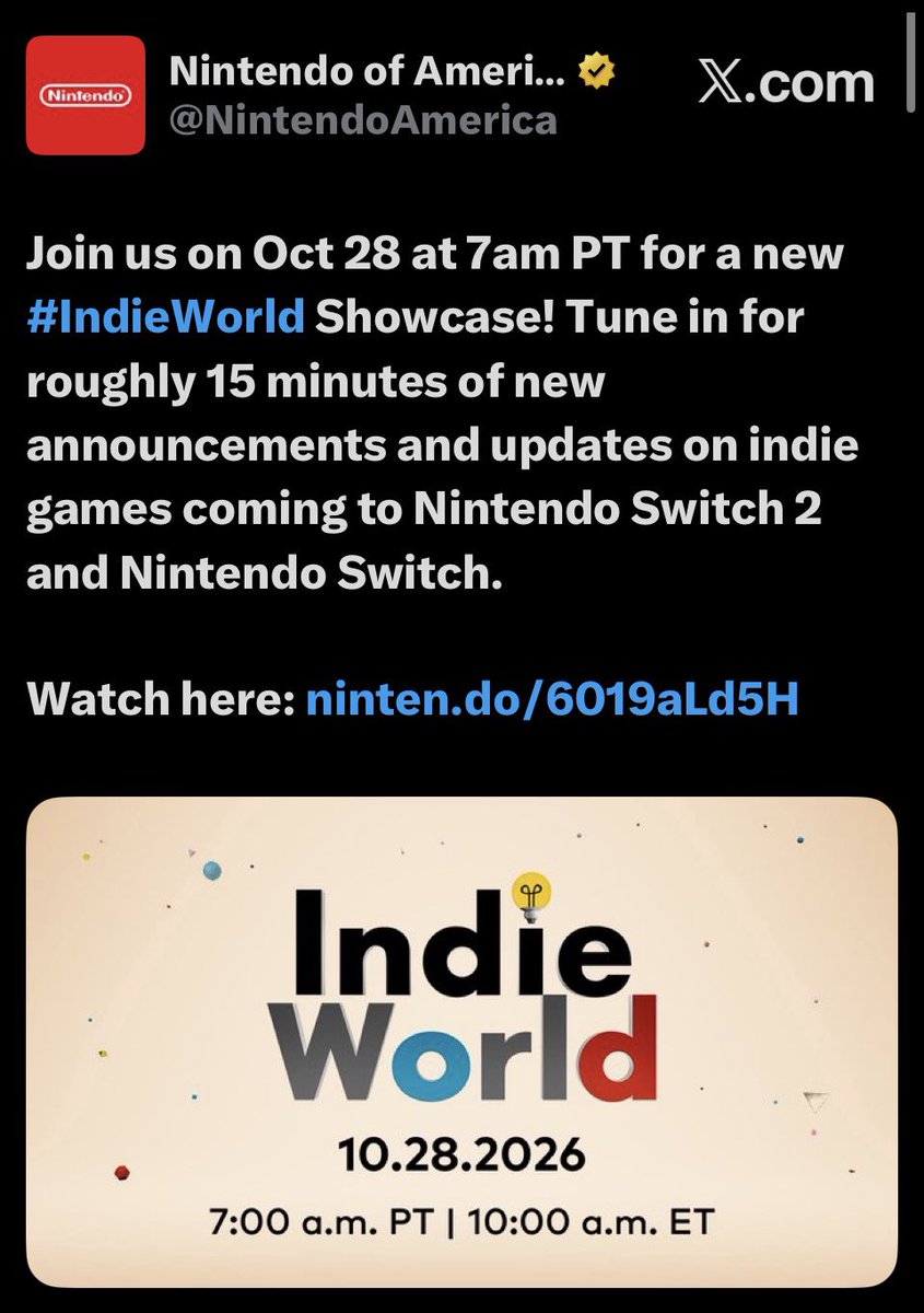 BFDIxIITour_Upd's tweet photo. Nintendo is hosting another Indie World Direct! It was stated more news on BFDIA 5b would be shared in October, could BFDIA 5b be revealed in the Indie World direct? 👀 https://t.co/WTixar5x7y
