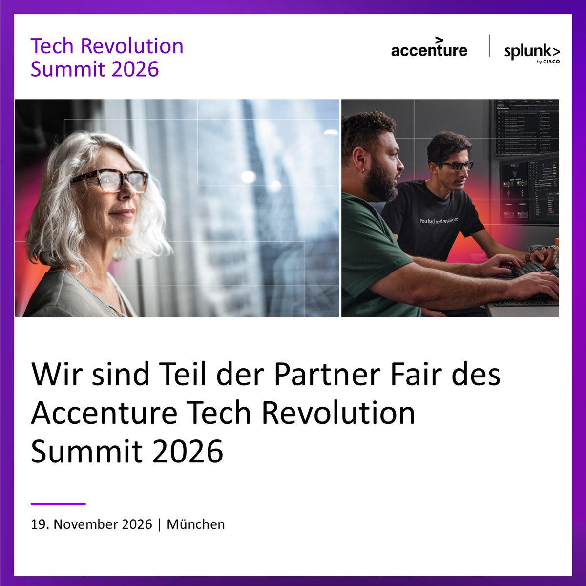 RalfWalkenhorst's tweet photo. Wie bleibt der Mensch am Steuer, wenn KI skaliert? Finden Sie es heraus beim Accenture Tech Revolution Summit in Mรผnchen (19. Nov.). Splunk ist dabei.
๐ https://t.co/V0tSLqaI2F
#HumanInTheLead #Splunk #Cisco https://t.co/gsfQ4WJ5Bc
