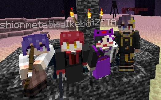 mazeta_sub's tweet photo. 初心者4人ハードコアマイクラ ラスト1人になったけど無事エンドラ討伐できた😈 https://t.co/LPNGurDewy