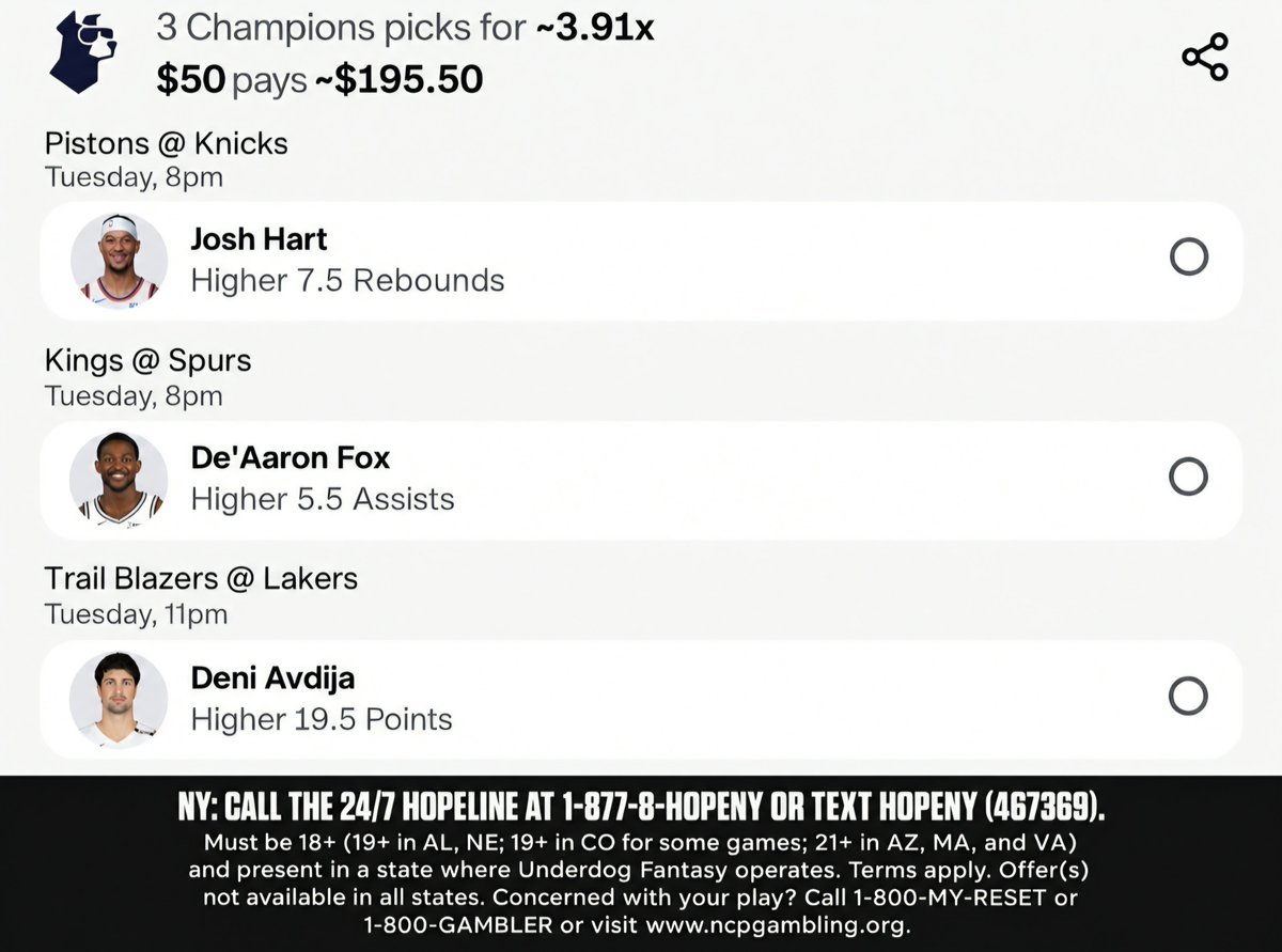 PapaZirk's tweet photo. NBA picks. 
Use code ZIRK and choose between up to $1000 in bonus funds or play $10 to get $50 in bonus funds. 
https://t.co/Lo9ADLY3ri
#UDpartner https://t.co/Lr4U8n5vl3