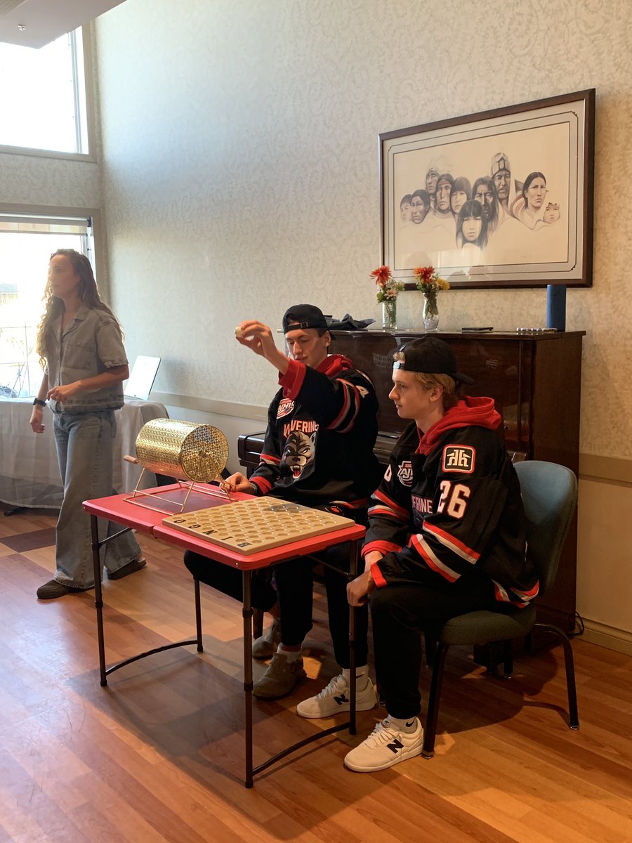 WolverinesJrA's tweet photo. Thank you to the Spruce View Lodge  for having our boys over to call Bingo! 

B4 you know it, we'll be back. https://t.co/xMxt4DNzdD