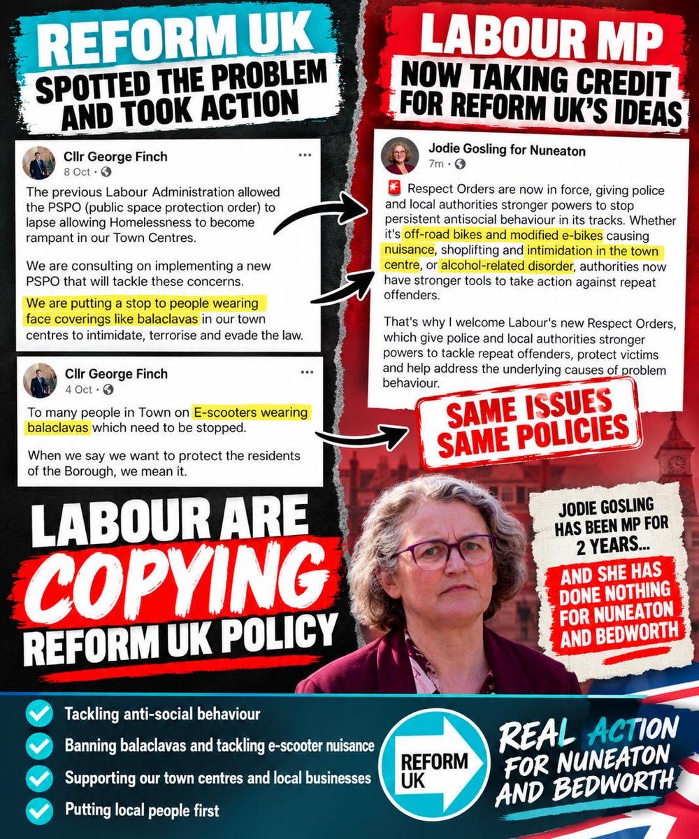 _GeorgeFinch's tweet photo. We have only been in control of NBBC for 5 months and we have done more to tackle crime and ASB than Jodie Gosling MP has done in 2 years. https://t.co/AxPdwc6rTr