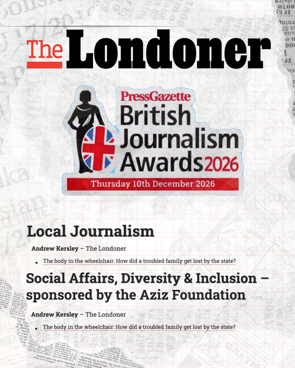 _TheLondoner's tweet photo. The Londoner has been shortlisted for this year's British Journalism Awards in two categories!

On the list alongside our stellar @millmediauk colleagues at @ManchesterMill and @sheffieldtrib. https://t.co/TlbG4wU43S