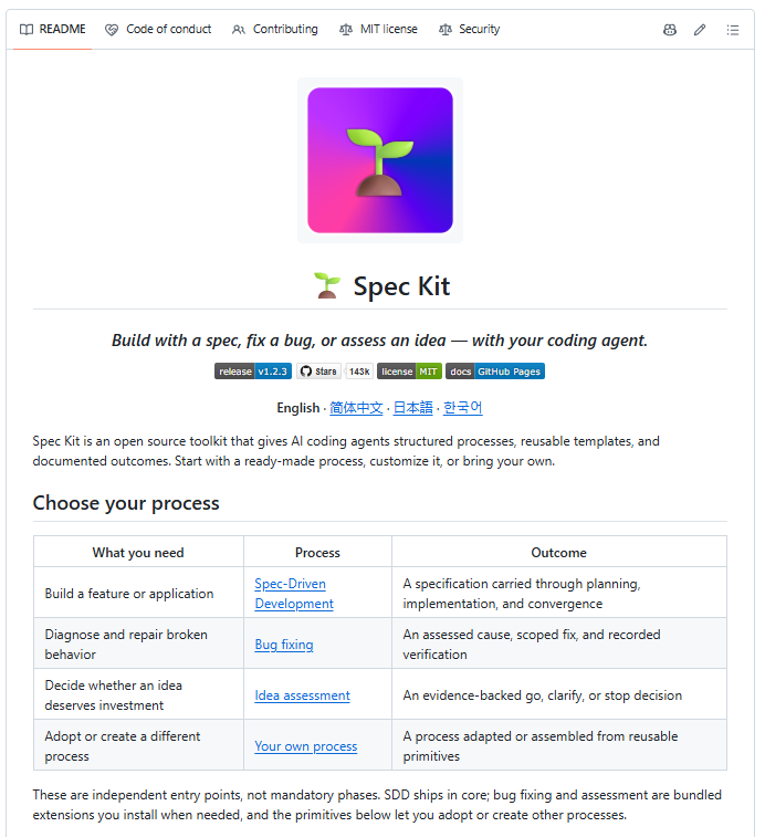 Arindam_1729's tweet photo. VIBE CODING IS CHANGING.

2025–2026 might be remembered as the era of building software by throwing prompts at AI.

GitHub released Spec Kit, a toolkit that takes a different approach.

Instead of asking your coding agent to build things on the fly, you define the specification first. Then the agent follows a structured process to implement it.

The workflow has 5 commands:

→ `/speckit.constitution` → Define your project's principles.
→ `/speckit.specify` → Describe what you want to build.
→ `/speckit.plan` → Decide the tech stack and architecture.
→ `/speckit.tasks` → Break the work into actionable tasks.
→ `/speckit.implement` → Let the agent build it.

Spec Kit supports 30+ AI coding agents, including GitHub Copilot, Claude Code, Codex, and Cursor.

The idea is simple:

Stop improvising with prompts. Start giving AI a clear plan to execute.

The future of AI coding isn't just about writing better prompts. It's about giving agents better specifications.

GitHub repo in the comments. 👇