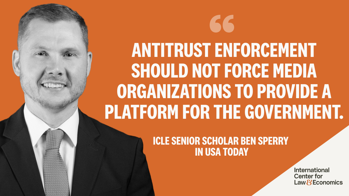 LawEconCenter's tweet photo. Five news networks jointly suspended coverage in protest. An antitrust investigation followed.

@RBenSperry in @usatodayopinion on the First Amendment’s protection of editorial choices, including what to cover and publish, and how it applies when networks act together. 🔗⬇️ https://t.co/sqaY0Add5P