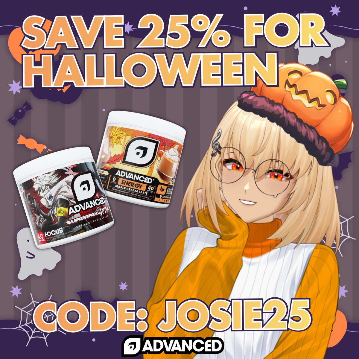 JosieTatsumi's tweet photo. 👻 TRICK OR TREAT DISCOUNT🎃

Save 25% at ADVANCED for Halloween with code JOSIE25 (ENDS NOV 1st)

GETCHU SOME 🫳https://t.co/pDqiabqxEa https://t.co/gIlrapvLdx