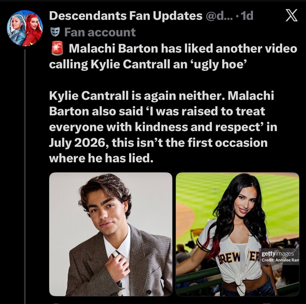 gigglesbaker's tweet photo. the way that he keeps liking those kinds of edits when kylie literally mogs him in every picture 😭 that maga keeps embarrassing himself https://t.co/R82yKDtGKS