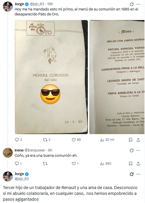 wokebusters's tweet photo. Tercer hijo de un trabajador de la Renault y un ama de casa... 

Más pobres que ayer, pero menos que mañana https://t.co/nyIEbyfeet