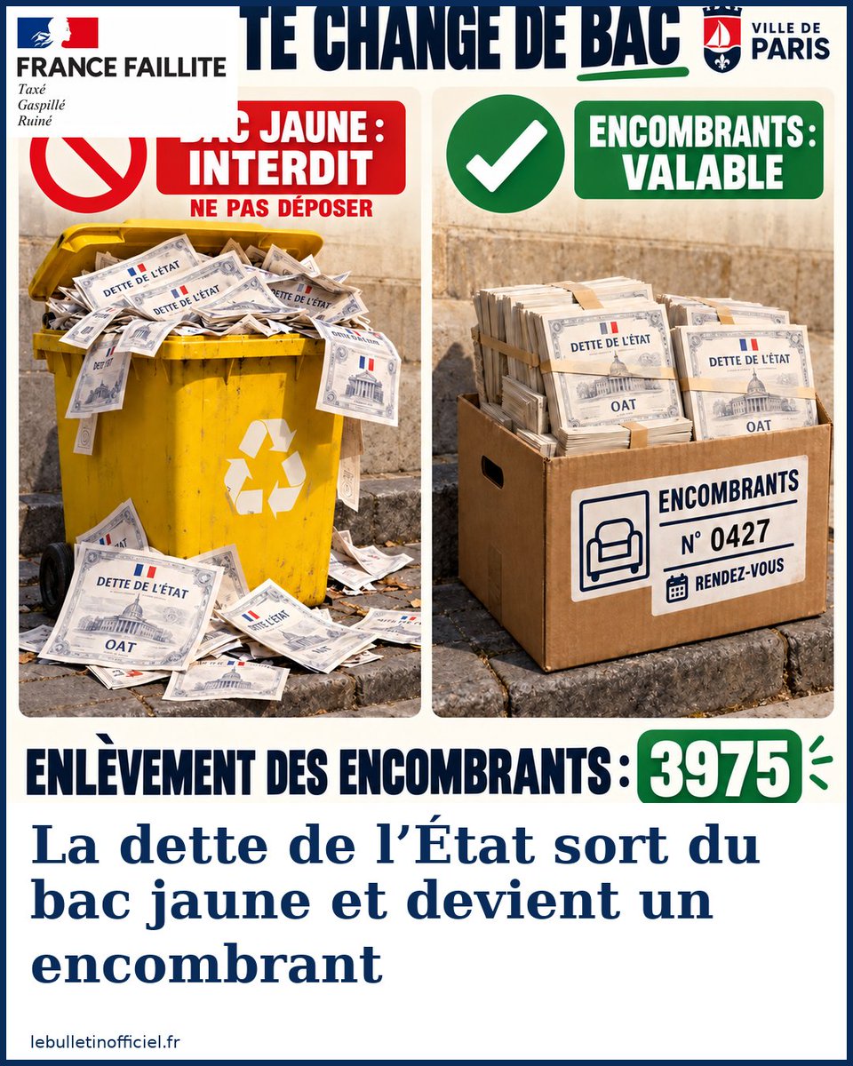 lebulletin_off's tweet photo. La dette de l’État sort du bac jaune et devient un encombrant https://t.co/3RnkeRDmfx