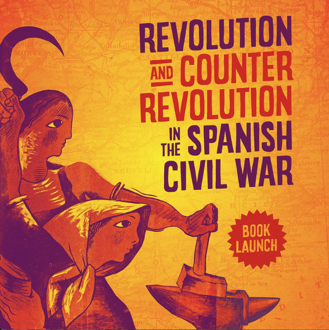 HackneySwp's tweet photo. 30 minutes to Go: @HackneySwp meeting: BOOKLAUNCH:
REVOLUTION AND COUNTER-REVOLUTION IN THE SPANISH CIVIL WAR with Hector Puente-Sierra
7.30pm on Thursday 29 October 2026 at
Inspire, 34-38 Dalston Lane, E8 3AZ
¡Aplastar al fascismo!
¡No pasarán! https://t.co/QMJwGnhcm0