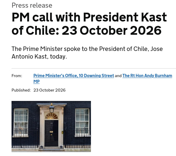 Joseabdalamudir's tweet photo. 🇨🇱🇬🇧
🔻El primer ministro ha mantenido hoy una conversación con el presidente de Chile, José Antonio Kast.

Los líderes comenzaron exponiendo sus ambiciones comunes de reforzar las relaciones entre ambos países, entre otros ámbitos, en materia de defensa, seguridad, ciencia y comercio.

En materia de defensa, los líderes coincidieron en la necesidad de que el Reino Unido y Chile colaboren para modernizar sus capacidades de defensa.

La primera ministra también planteó el interés del Reino Unido en garantizar que los habitantes de las Islas Malvinas conserven la capacidad de ejercer el derecho a la autodeterminación.

Ambos líderes debatieron sobre los crecientes vínculos culturales, científicos y entre los pueblos de ambos países, así como sobre el impacto positivo que esto ha tenido en las oportunidades de inversión y de infraestructura. Los líderes reconocieron las oportunidades comerciales aún sin explotar entre ambas naciones y coincidieron en la necesidad de estrechar las relaciones comerciales.