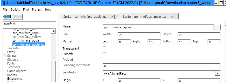 apple_wizardess's tweet photo. An unused asset from the DELTARUNE Switch 2 dump called "spr_miniface_apple_oz". 

It is unknown what it would have been used for, and all associated strings are only available in 1800s Japanese. https://t.co/EYhy8tKMzY